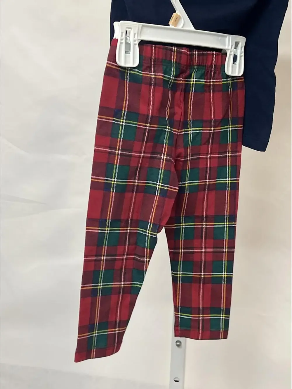 Kids' Polo Bear Graphic T-Shirt Polo Ralph Lauren & Plaid Stretch Jersey Legging